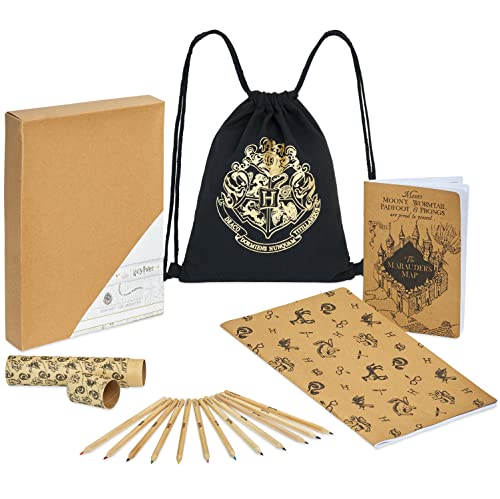 Harry Potter Schreibwaren Set mit Notizbuch aus recyceltem Papier und Farbstifte Harry Potter Schreibwaren Set mit Notizbuch aus recyceltem Papier und Farbstifte von Harry Potter