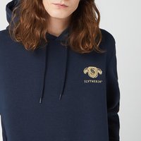 Harry Potter Slytherin Unisex Embroidered Hoodie - Navy - M von Harry Potter