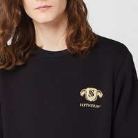 Harry Potter Slytherin Unisex Embroidered Sweatshirt - Black - L von Harry Potter