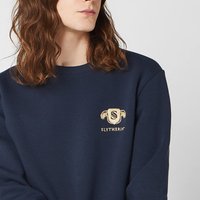 Harry Potter Slytherin Unisex Embroidered Sweatshirt - Navy - M von Harry Potter