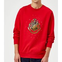 Harry Potter Star Hogwarts Gold Crest Sweatshirt - Red - S von Harry Potter