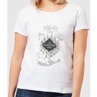 Harry Potter The Marauder's Map Damen T-Shirt - Weiß - L von Harry Potter