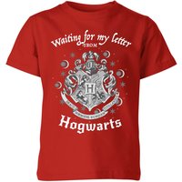 Harry Potter Waiting For My Letter From Hogwarts Kinder T-Shirt - Rot - 11-12 Jahre von Harry Potter