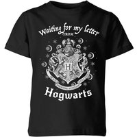 Harry Potter Waiting For My Letter From Hogwarts Kinder T-Shirt - Schwarz - 5-6 Jahre von Original Hero