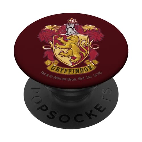 PopSockets Harry Potter Gryffindor Painted Crest PopSockets PopGrip: Ausziehbarer Sockel und Griff für Handys/Tablets mit Tauschbarem Top von Harry Potter