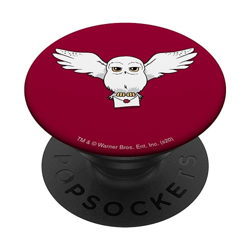 PopSockets Harry Potter Hedwig Delivery PopSockets PopGrip: Ausziehbarer Sockel und Griff für Handys/Tablets mit Tauschbarem Top von Harry Potter