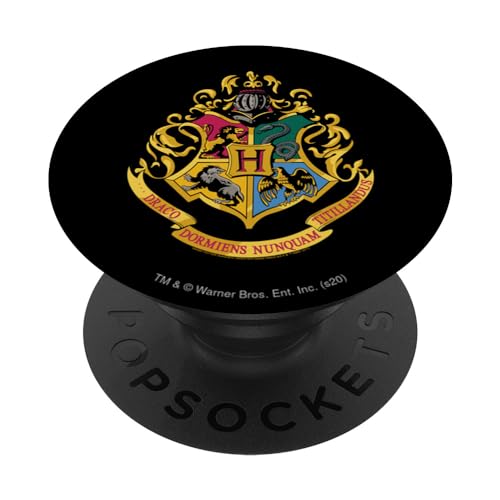 PopSockets Harry Potter Hogwarts School Crest PopSockets PopGrip: Ausziehbarer Sockel und Griff für Handys/Tablets mit Tauschbarem Top von Harry Potter