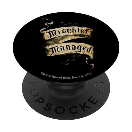 PopSockets Harry Potter Mischief Managed PopSockets PopGrip: Ausziehbarer Sockel und Griff für Handys/Tablets mit Tauschbarem Top von Harry Potter