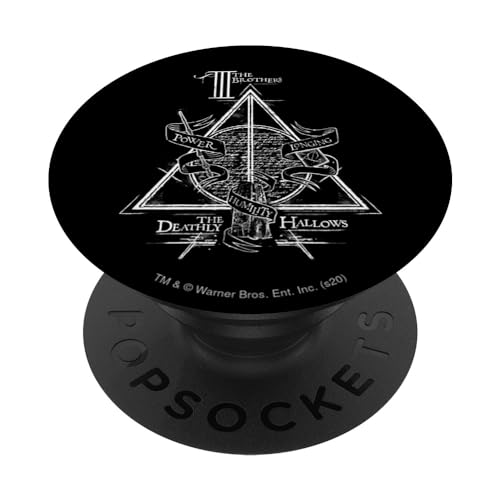 PopSockets Harry Potter The Brothers: The Deathly Hallows PopSockets PopGrip: Ausziehbarer Sockel und Griff für Handys/Tablets mit Tauschbarem Top von Harry Potter