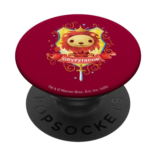 PopSockets Harry Potter Watercolor Gryffindor Crest - PopSockets Ausziehbarer Sockel und Griff für Smartphones und Tablets von Harry Potter