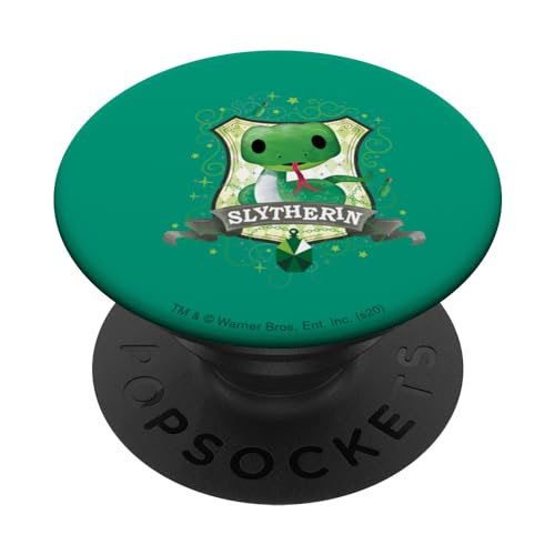 PopSocket : PopGrip Harry Potter Watercolor Slytherin Crest PopSockets Ausziehbarer Sockel und Griff für Handys/Tablets mit Tauschbarem Top von Harry Potter