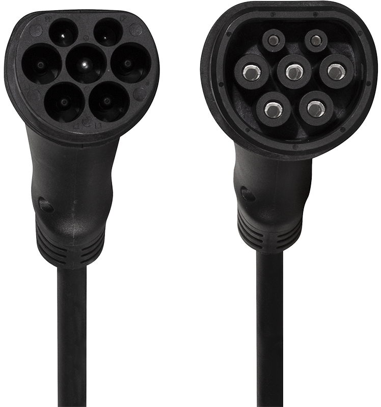 HARTING E-Auto-Spiralladekabel, Typ 2, 3-phasig, 11 kW, 5 m von Harting
