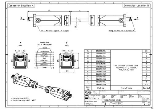 Harting 09 45 715 1109 Sensor-/Aktor-Steckverbinder, konfektioniert 5m 1St. von Harting
