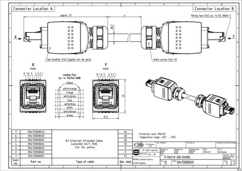 Harting 09 47 585 8001 Sensor-/Aktor-Steckverbinder, konfektioniert 1.5m 1St. von Harting