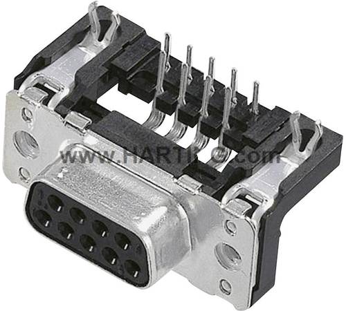 Harting 09 66 152 7613 D-SUB Buchsenleiste 90° Polzahl (num): 9 Löten 100St. von Harting