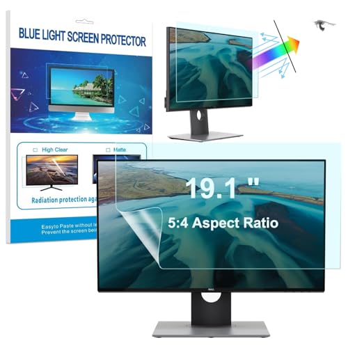 HaruYo 19.1 Zoll Computer Monitor Schutzfolie, Anti-Blaulichtfilter Blendschutz Matt Displayschutzfolie für Monitor PC Bildschirmschutz (19.1” 5:4 377 x 300) mm von HaruYo