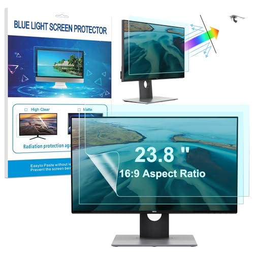 HaruYo 23.8 Zoll Computer Monitor Schutzfolie, Anti-Blaulichtfilter Blendschutz Matt Displayschutzfolie für Monitor PC Bildschirmschutz (23.8” 16:9 527 x 297 mm) von HaruYo