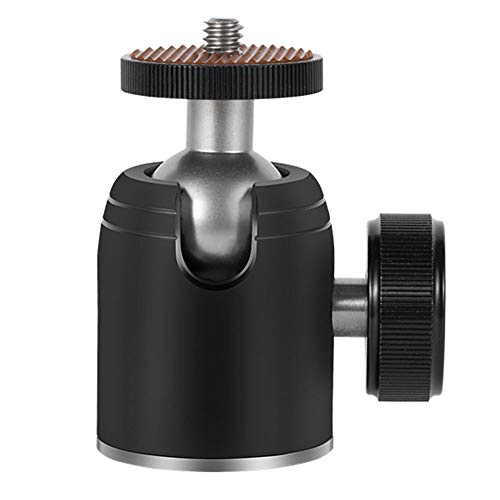 Harwerrel Mini Kugelkopf Stativkopf Ballhead mit 3/8 Zoll auf 1/4 Zoll Schraubadapter für Digitalkamera DSLR Stativ Einbeinstativ Lichtständer Leuchttürme von Harwerrel