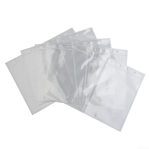 10 Pockets A5 Photo Sleeves Transparent Postcard Sleeves, Kpop Photocard Protector Fits A5 Binder for Kpop Album MD Photocards (A5-2 Gird) von Hasaller
