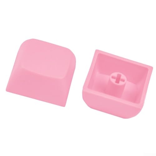 20 Stück bunte ABS-Tastenkappen, Ersatz für mechanische Tastaturen, blanko, universelle Passform, 140 Tasten, mechanische Tastatur, dekorative Schlüssel für individuelle DIY-Tastatur (Rosa) von Hasaller