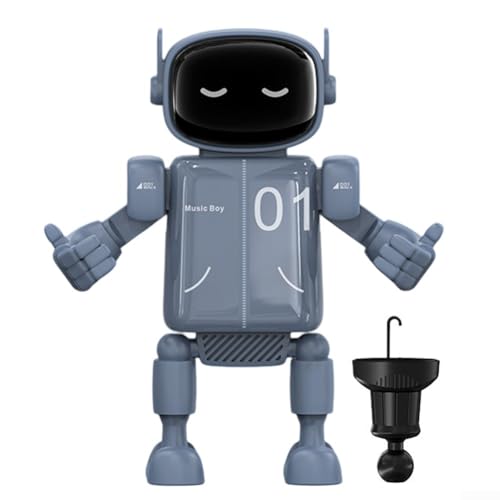 Hasaller Handy-Halterung mit Robotermotiv, einfach zu bedienen, Schwerkraftsensor, Lüftungsschlitz-Halterung (blau) von Hasaller