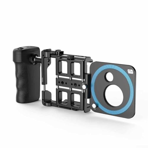 Hasaller Smartphone Video Rigs Handy Käfig Halterung Set Smartphone Video Halterung Set mit Blue-tooth Fernbedienung Power Handle für Live Broadcast Interview Fotografie Hasaller Smartphone Video Rigs Handy Käfig Halterung Set Smartphone Video Halterung Set mit Blue-tooth Fernbedienung Power Handle für Live Broadcast Interview Fotografie von Hasaller