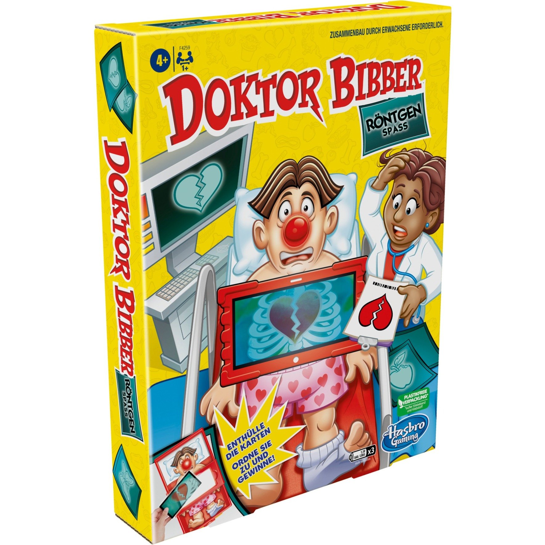 Doktor Bibber Röntgen Spaß, Brettspiel von Hasbro