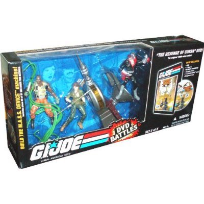 G.I. Joe DVD Battles Set 2 /w Lady Jaye, Destro & Roadblock Actionfiguren und The Revenge of Cobra DVD Movie von Hasbro