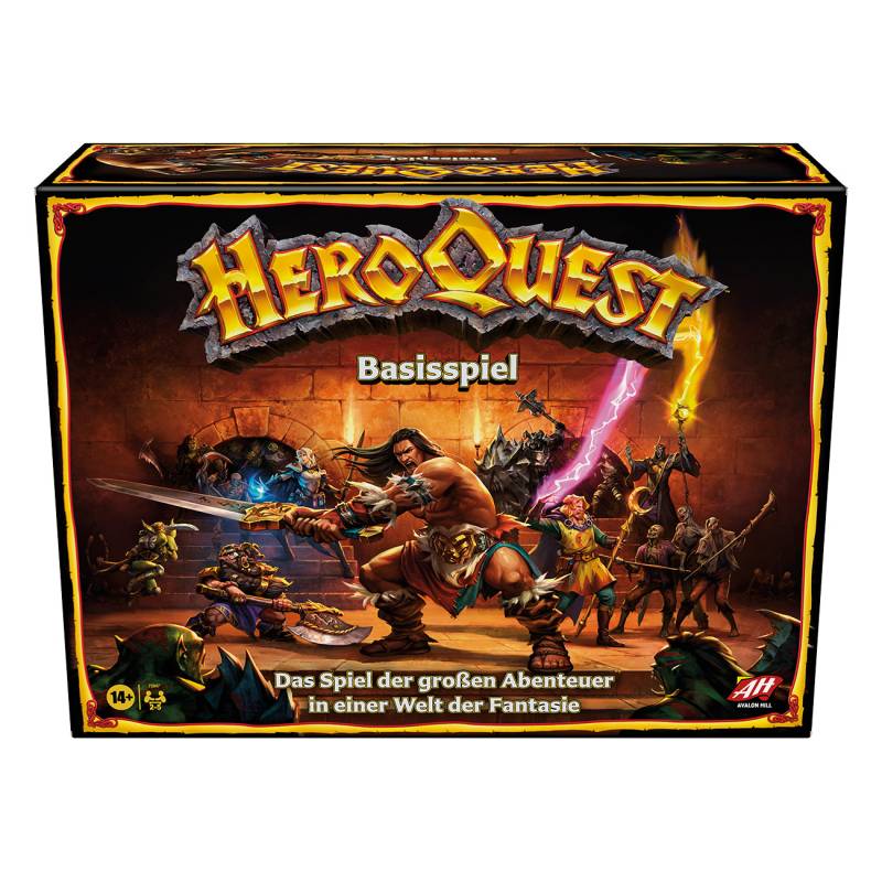 Hasbro Hero Quest | Abenteuer-Brettspiel | vier mythische Helden | atemberaubenden Karten und W?rfel | 65 detaillierte Miniaturfiguren | 2-5 Spielern von Hasbro