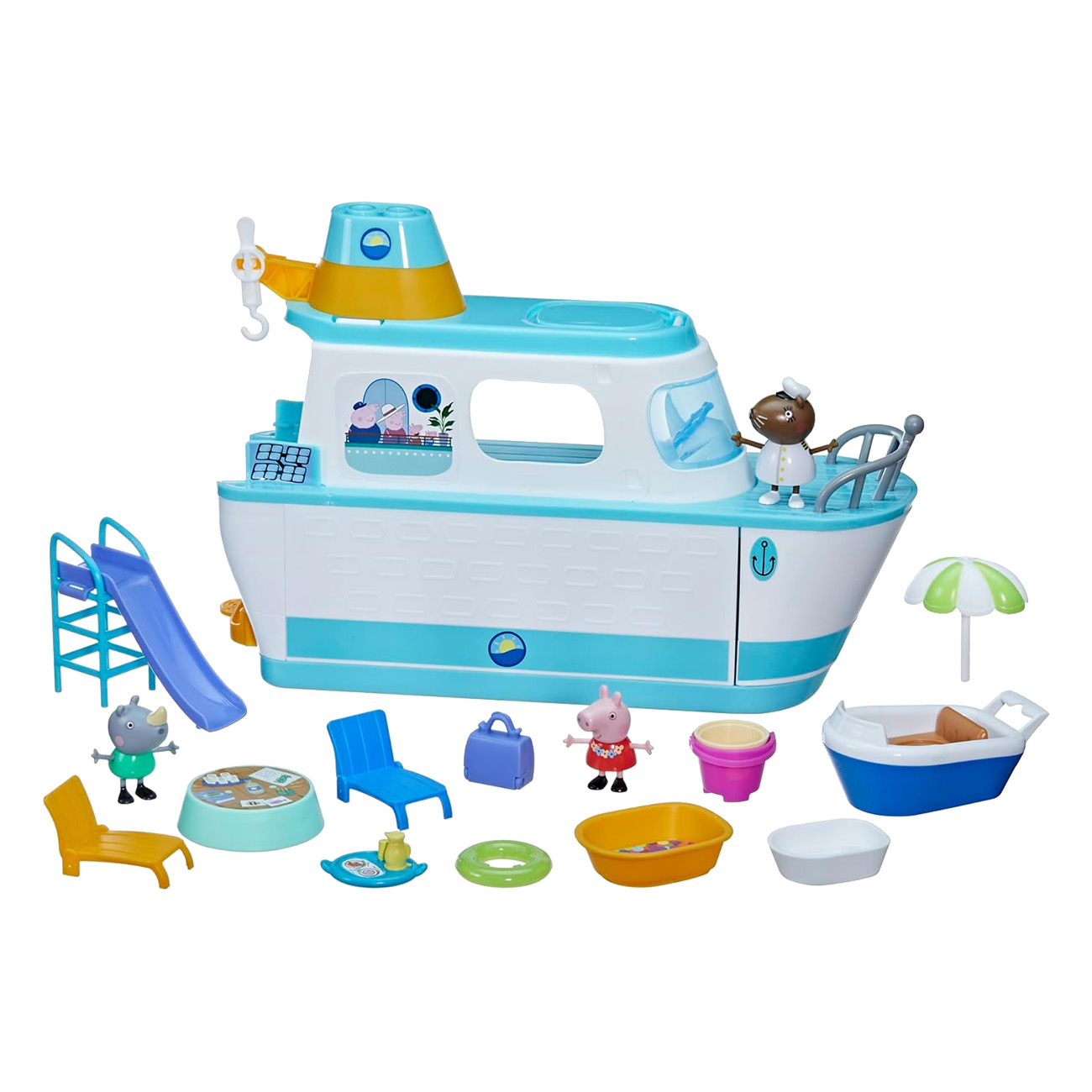 Hasbro Peppa Pig Peppas Kreuzfahrtschiff Aussteller | Geschicklichkeit, Imagination | Fantasie, Vorstellungsverm?gen | Phantasie, Rollenspiel | Interaktives Spiel, interaktives spielen Hasbro Peppa Pig Peppas Kreuzfahrtschiff Aussteller | Geschicklichkeit, Imagination | Fantasie, Vorstellungsverm?gen | Phantasie, Rollenspiel | Interaktives Spiel, interaktives spielen von Hasbro