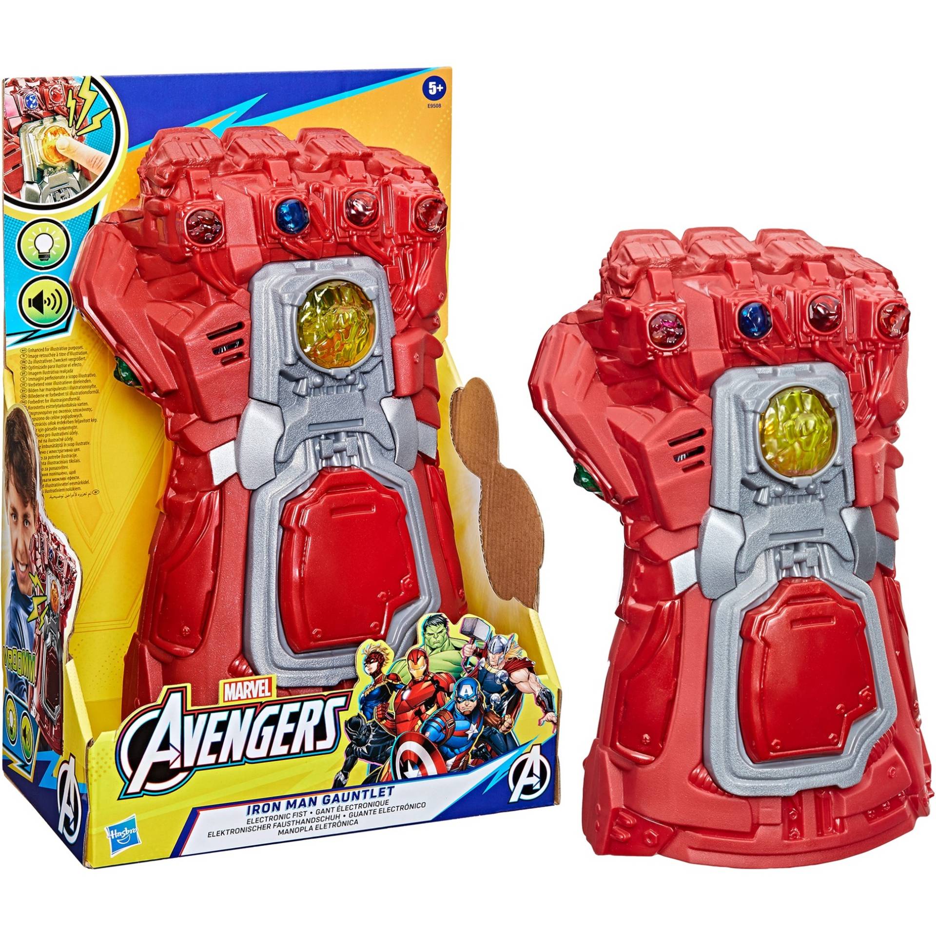 Marvel Avengers: Endgame roter elektronischer Infinity Handschuh, Rollenspiel von Hasbro