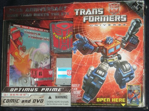 Transformers - Universe - 25th Anniversary - GI Series - Optimus Prime - incl. Comic & DVD (RG1) englisch - OVP von Hasbro