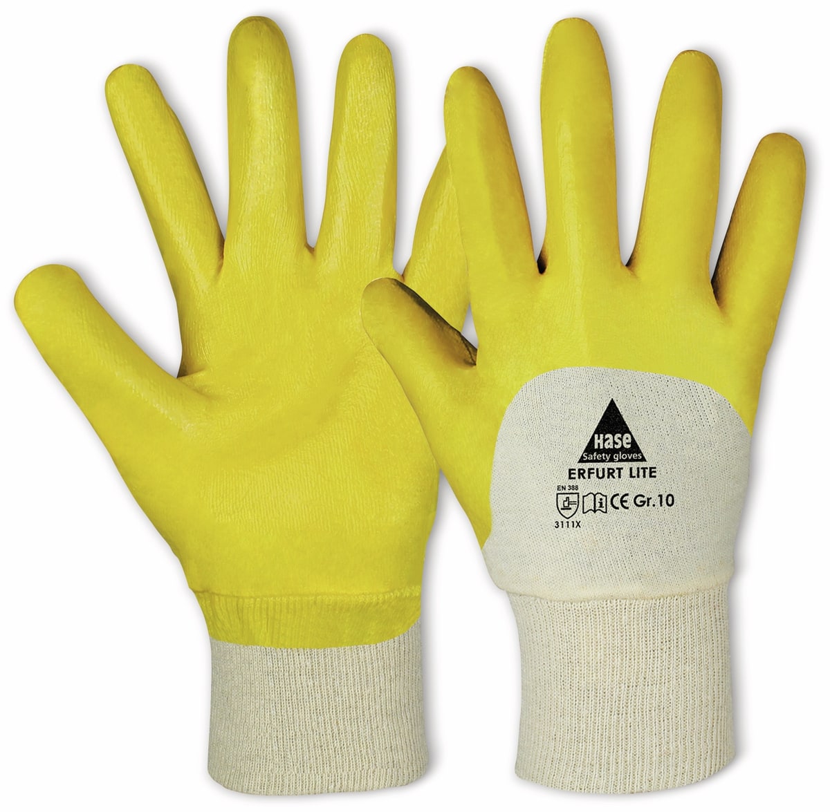 HASE SAFETY GLOVES Arbeitshandschuhe, Nitril, Erfurt lite, EN 388, EN 420, Größe 8 von Hase Safety gloves