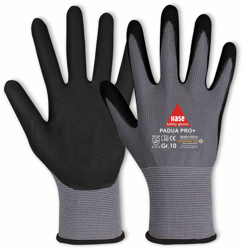 HASE SAFETY GLOVES Arbeitshandschuhe, Padua Pro+, EN 388, EN 420, Touchfähig, Größe 7 von Hase Safety gloves