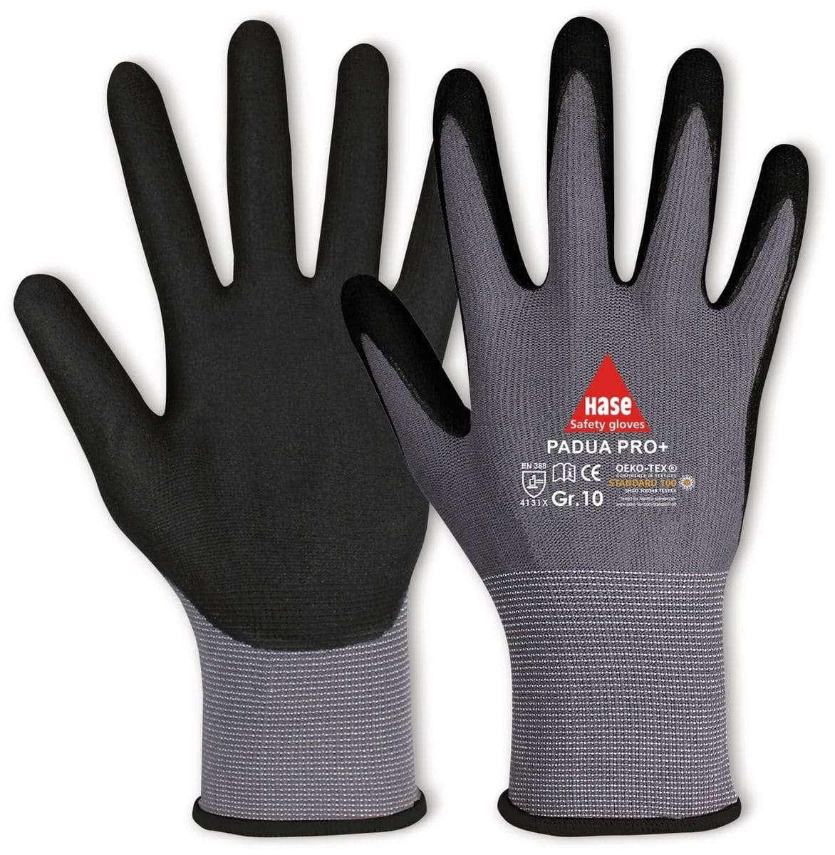 HASE SAFETY GLOVES Arbeitshandschuhe, Padua Pro+, EN 388, EN 420, Touchfähig, Größe 8 von Hase Safety gloves