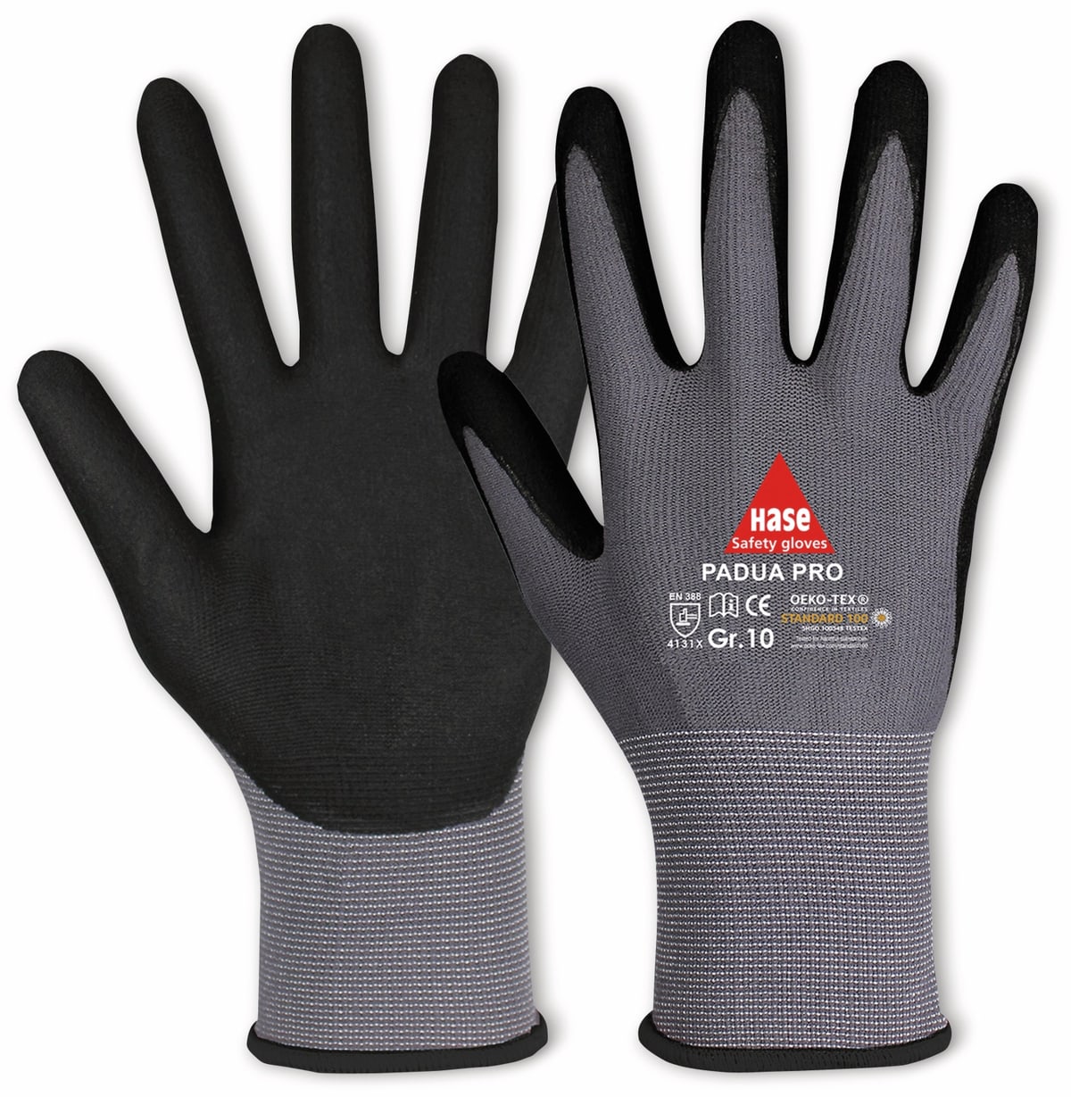 HASE SAFETY GLOVES Arbeitshandschuhe, Padua Pro, EN 388, EN 420, Größe 7, grau/schwarz HASE SAFETY GLOVES Arbeitshandschuhe, Padua Pro, EN 388, EN 420, Größe 7, grau/schwarz von Hase Safety gloves
