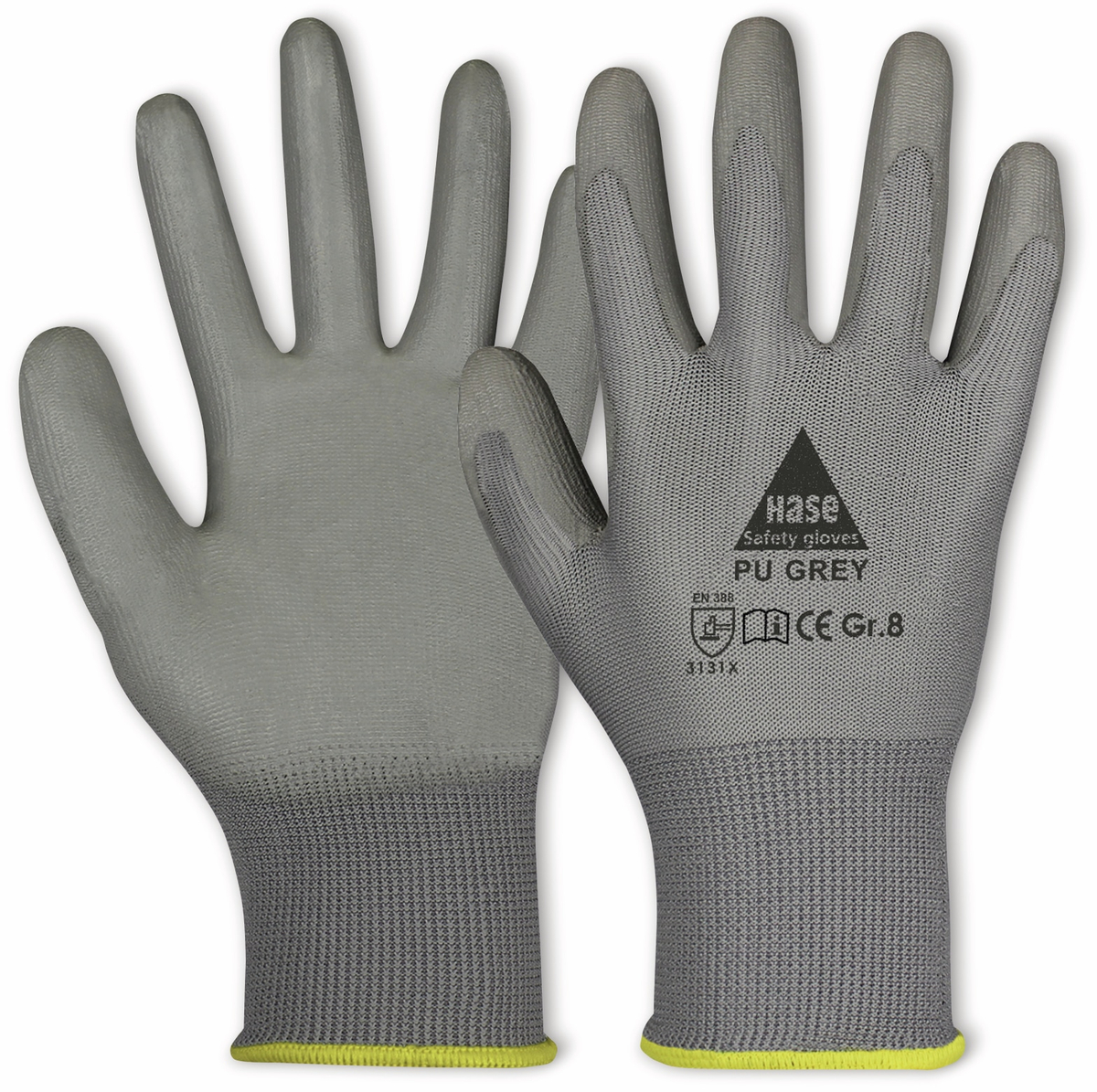 HASE SAFETY GLOVES Arbeitshandschuhe PU, PU grey, EN 388, EN 420, grau, Größe 6 HASE SAFETY GLOVES Arbeitshandschuhe PU, PU grey, EN 388, EN 420, grau, Größe 6 von Hase Safety gloves