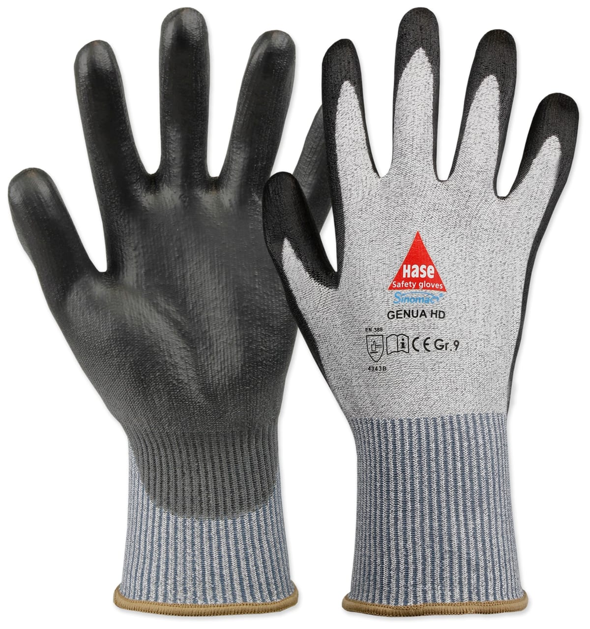 HASE SAFETY GLOVES Schnittschutz-Arbeitshandschuhe Genua HD, Größe 10 von Hase Safety gloves