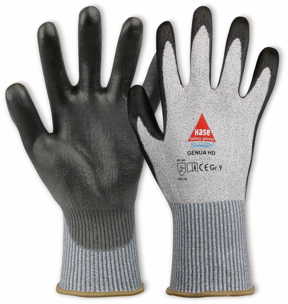 HASE SAFETY GLOVES Schnittschutz-Arbeitshandschuhe Genua HD, Größe 8 von Hase Safety gloves
