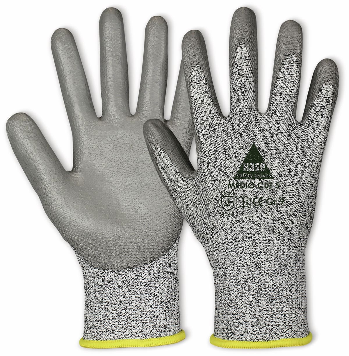 HASE SAFETY GLOVES Schnittschutz-Arbeitshandschuhe Medio Cut 5, EN 388, EN 420, Größe 9 von Hase Safety gloves