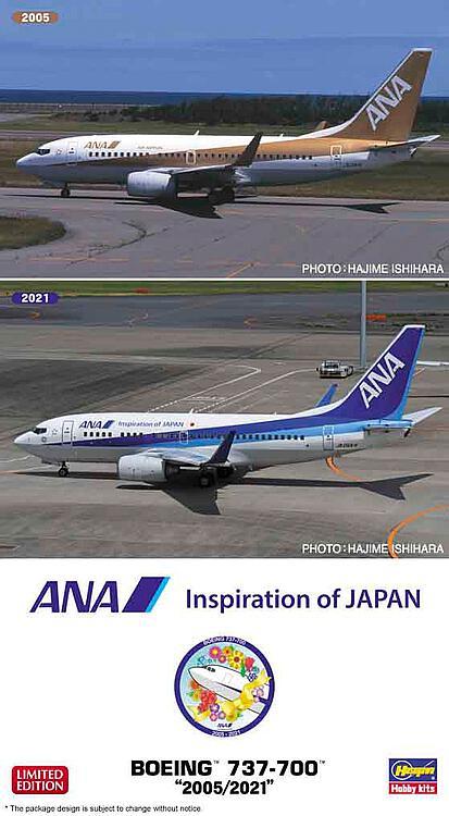 ANA Boeing 737-700, 2005 - 2021 von Hasegawa
