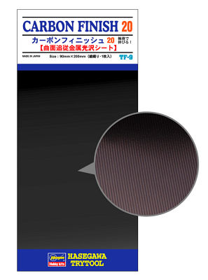 Carbon Fiber Finish 20 (Fine-meshes) Detail Up Vapor Deposition Sheet von Hasegawa