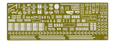 Detail Up Etching Parts Basic C for IJN Aircraft Carrier Akagi. Rettungsboote, Propeller usw. von Hasegawa