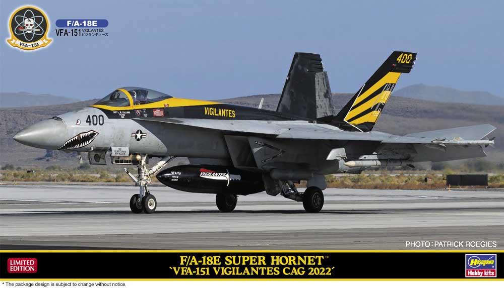 FA-18E Super Hornet, VFA 151 Vigilantes CAG 2022 von Hasegawa