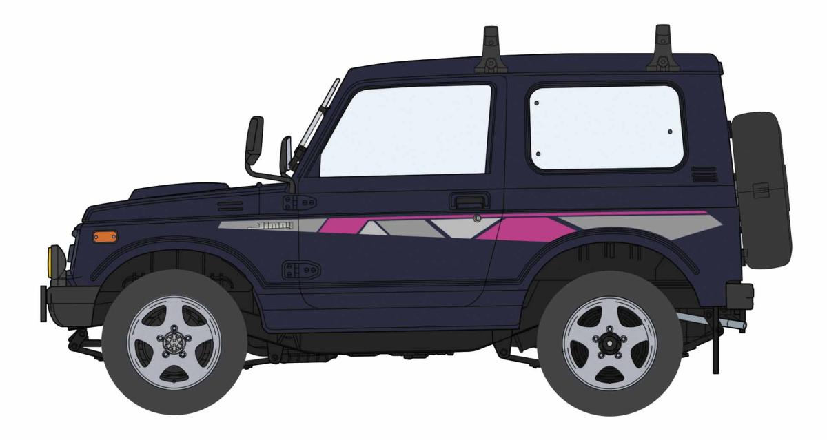 Suzuki Jimny mit Dachträger Suzuki Jimny mit Dachträger von Hasegawa
