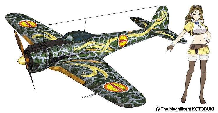 The Magnificent Kotobuki,Ki43-I Hayabusa Oscar Zara von Hasegawa