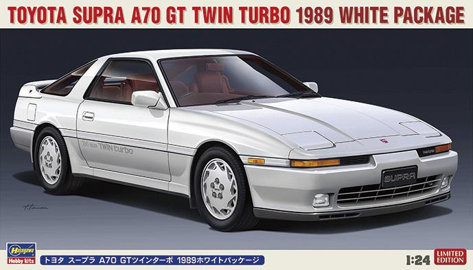 Toyota Supra A70 GT Twin Turbo 1989 White Package von Hasegawa