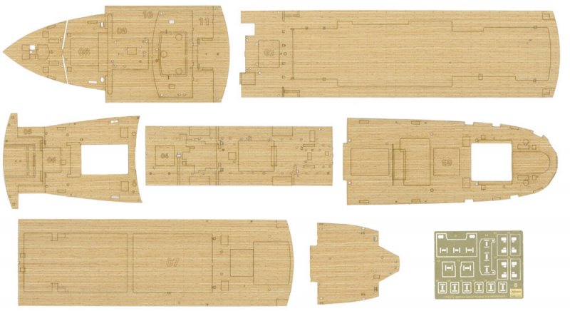 Wooden Deck for Hikawamaru. von Hasegawa