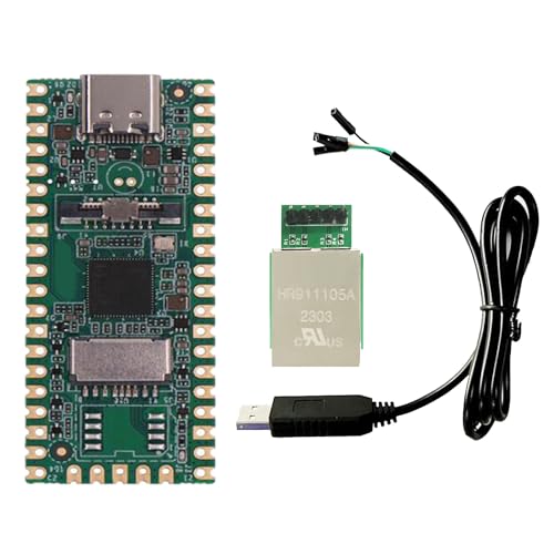 Hatem RISC-V Milk-V Duo-Entwicklungsplatine + RJ45-Anschluss + STC-Downloader CV1800B UnterstüTzt Linux für IoT-Enthusiasten, Heimwerker-Gamer von Hatem