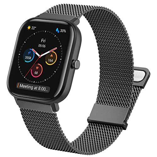 Kompatibel mit Amazfit GTS 2 Mini Armband, 20mm Mesh Geschäft Metall Uhrenarmband für Amazfit GTS/GTS 2/2e/GTS 3/GTS 4/GTS 4 Mini/GTR Mini/Amazfit Active/Amazfit Bip/Bip U/Bip U Pro/Bip 3/Bip 3 Pro Kompatibel mit Amazfit GTS 2 Mini Armband, 20mm Mesh Geschäft Metall Uhrenarmband für Amazfit GTS/GTS 2/2e/GTS 3/GTS 4/GTS 4 Mini/GTR Mini/Amazfit Active/Amazfit Bip/Bip U/Bip U Pro/Bip 3/Bip 3 Pro von Hatolove